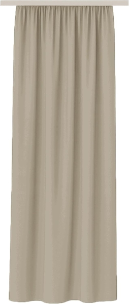 Bestlivings Vorhang "Ellen" mit Universalband (1 St), Kräuselband, blickdicht, Mikrofaser satinähnlich, einfarbig, waschbar bei 30°C, meist bügelfrei