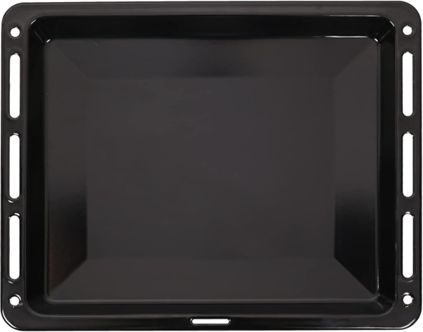 ICQN Backblech 460 × 370 × 30 mm, Kompatibel mit Beko, Bosch, Grundig & Samsung, Emaillierte Fettpfanne für Backofen & Herd