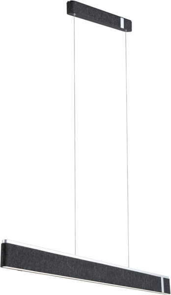 Paulmann 79995 LED Pendelleuchte Smart Home Zigbee Jagun Tunable White Filz anthrazit dimmbar