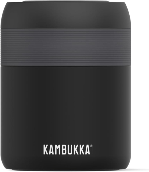 Kambukka Bora Matte Black 04 L Mattschwarze Edelstahl-Lunchflasche Bild 1