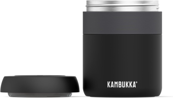 Kambukka Bora Matte Black 04 L Mattschwarze Edelstahl-Lunchflasche Bild 3