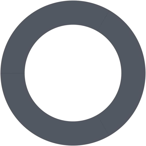 vidaXL geeignet für flache Baumringe Anthrazit Ø60 / 90 cm Stahl 873708 Bild 5