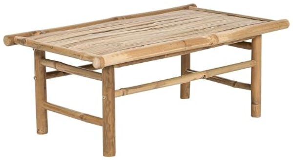 Beliani 'TODI' Couchtisch, Bambusholz Heller Holzfarbton
