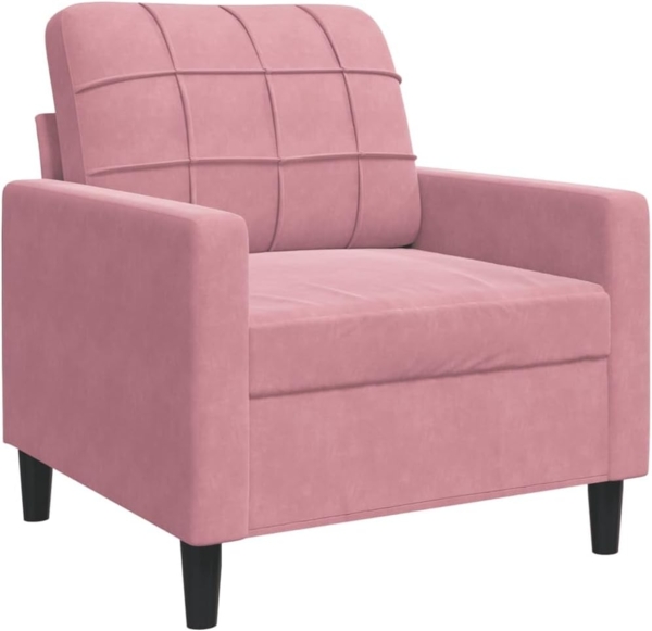 vidaXL Sessel Rosa 60 cm Samt 4007607
