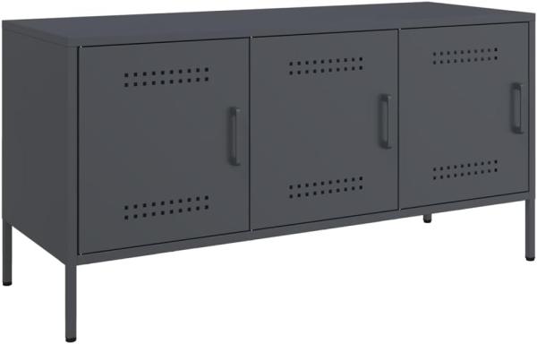 TV-Schrank Anthrazit 100,5x39x50,5 cm Stahl 842948