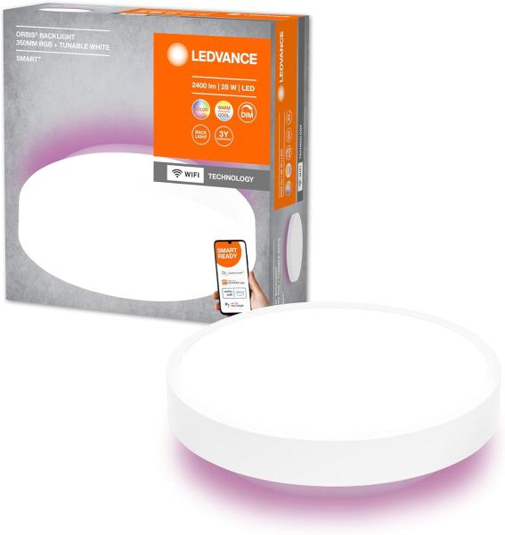 LEDVANCE SMART+ Orbis Backlite rund 35cm 1500lm 25W RGBTW h