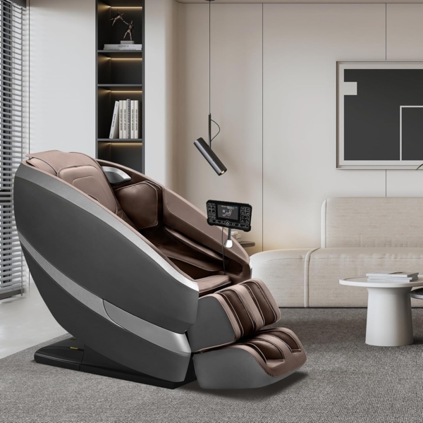 NAIPO Massagesessel Tai Chi Massagestuhl für Ganzkörpermassage mit Wärmetherapie, Meister für Nacken- und Schultermassage