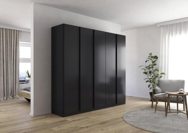 Drehtürenschrank >Modesty< in grau metallic - 226x210x54 (BxHxT)