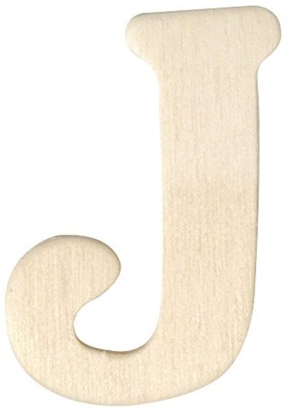 Holz-Buchstaben, 4 cm, J