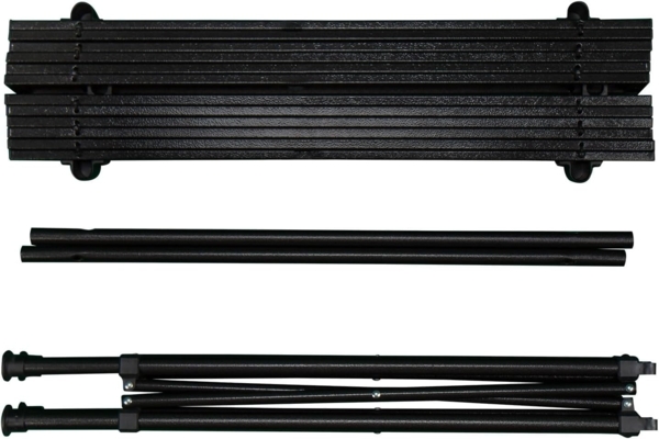anndora Campingtisch 70x70 cm quadratisch klappbar schwarz Bild 4