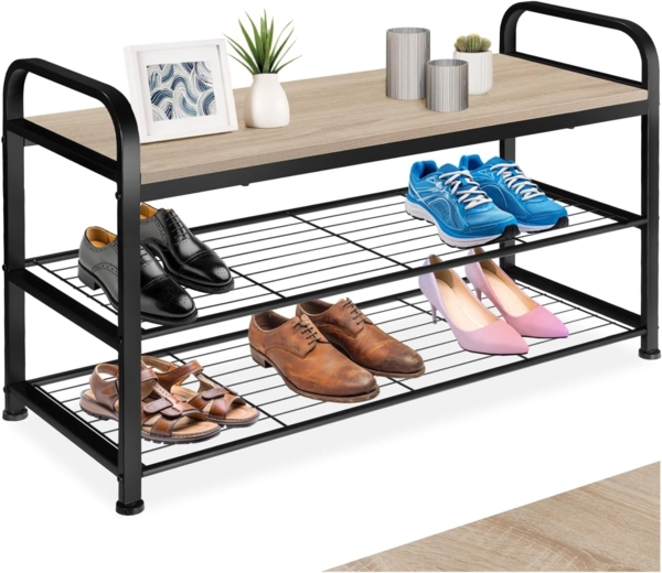 Schuhregal Southampton - Industrial hellbraun