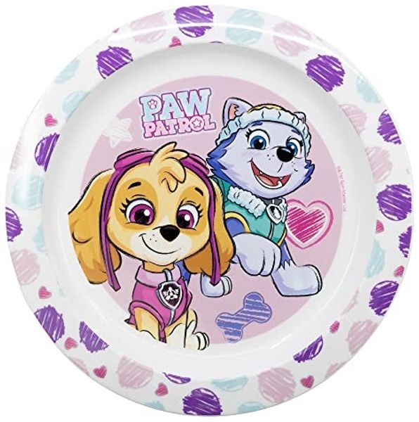 Mikrowellengeschirr Teller Ø22 für Kinder verschiedene Motive PawPatrol Girls