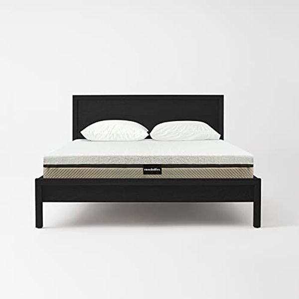 Mundialflex Quiete H21 Doppelbett-Matratze, Höhe 21 cm, 160x190 cm, mit MXM-Memory-Schaum, gepolstert und gesteppt, waschbar, antiallergisch und milbendicht, mittlere Festigkeit