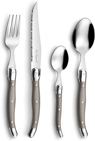 Lou Laguiole Tradition2, Edelstahl, rostfrei, Taupe, 14 x 7,5 x 24,5 cm