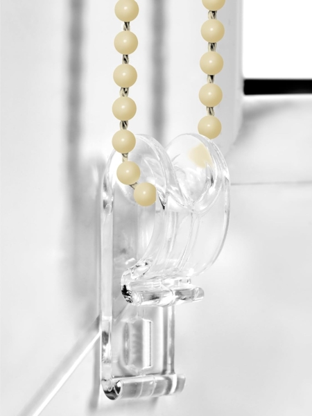 Doppelrollo Klemmfix ohne Bohren 50x130 cm Creme Duo Rollo Klemmrollo Sonnenschutzrollo Fensterrollo für Fenster & Türen Zebrarollo Seitenzugrollo Bild 4