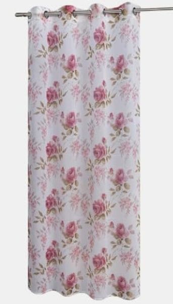 EXPERIENCE Vorhang Ösenschal mit Rosenmuster 140x245 cm Polyester, Ösen, halbtransparent, 8 Ösen