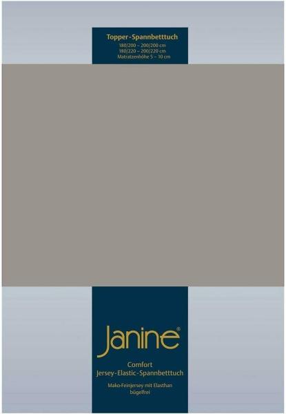 Janine Topper Comfort Jersey Spannbetttuch|140x200 cm - 160x220 cm| vulkan