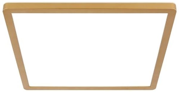LED Deckenleuchte, Messing, IP44, 3 Lichtstufen, 42x42 cm Bild 5