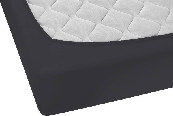 biberna Feinjersey-Spannbetttuch 0077144, titanium, 1x 90x190 cm - 100x200 cm Bild 3