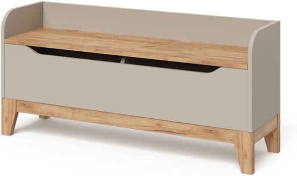 Spielzeugtruhe Malia Cashmere/Artisan 107.2x50 cm mit Sitzfläche Vitalispa