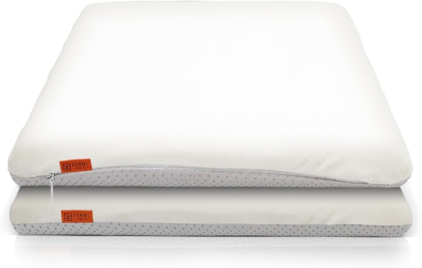 DYNMC you Sitzkissen Stuhlkissen 40x40 - Eckig Set Mittelhart, Sitzkissen Bank Memory Schaumstoff - Sitzpolster Stuhl