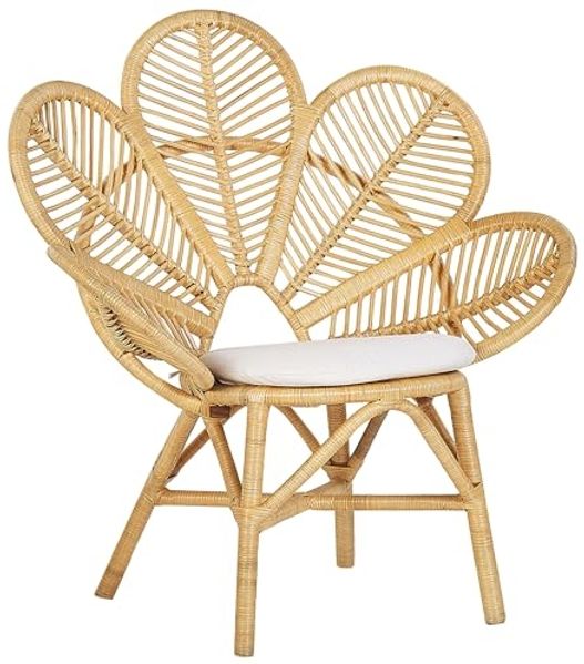 'FLORENTINE LIMNI' Bistro Set, mit Kissen, Rattan Beige, 84 x 84 x 40 cm Bild 4