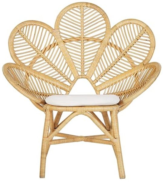 'FLORENTINE LIMNI' Bistro Set, mit Kissen, Rattan Beige, 84 x 84 x 40 cm Bild 5