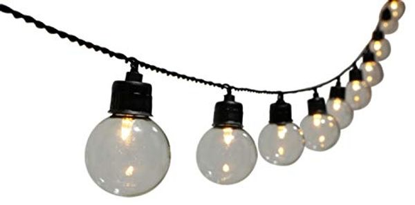 Dehner LED Solarleuchte Solar-Lichterkette Ronda, Lichtfarbe warmweiß, Länge 380 cm, Warmweiß