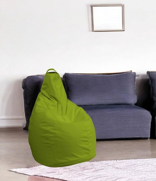 Talamo Italia - Pouf Abdog, Mehrzwecksessel, Sitzsack, Hockerhocker, Made in Italy, 90x90 h120 cm, Gelb