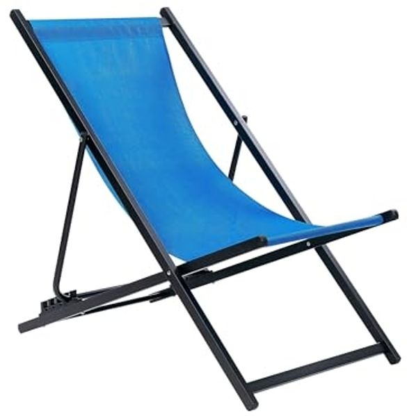 Gartenliege Metall Blau LOCRI II