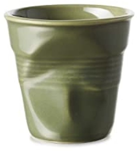 REVOL Espressotasse Knickbecher Tasse Espresso green garrigue 80ml, Porzellan