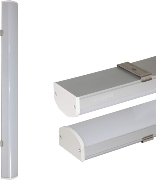 120cm Unterbaulampe unterbauleuchte Küchenleuchte LED Lichtleiste Aluminium 40w 3200lm Warmweiß