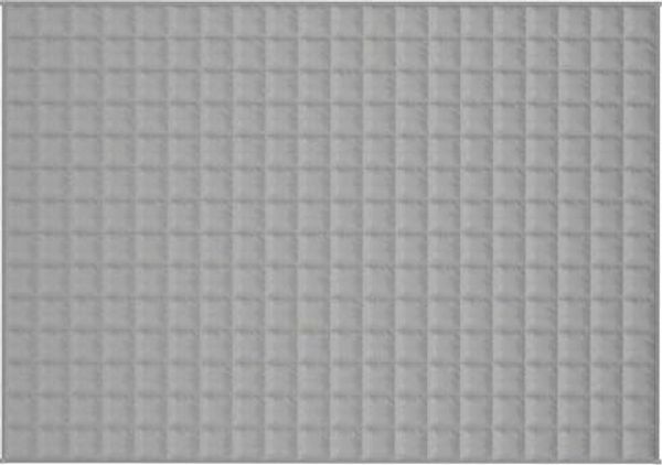 vidaXL Gewichtsdecke Stoff, 1 x Gewichtsdecke, Hellgrau, 140x200 cm, Baumwolle, 10 kg Bild 6