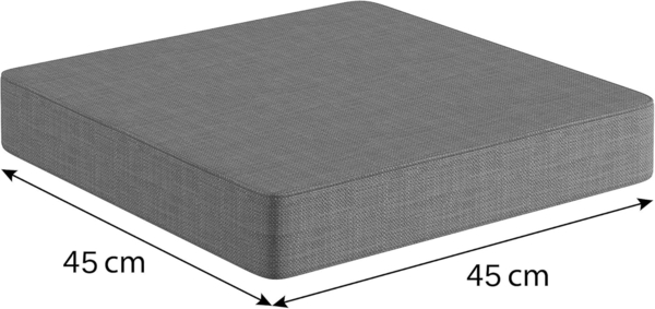 sunnypillow Bankauflage Stuhlkissen mit abnehmbarem Bezug Bankkissen Bankpolster Polsterauflage Auflage für Gartenbank viele Farben und Größen zur Auswahl (45 x 45 x 5 cm, Orange) Bild 3