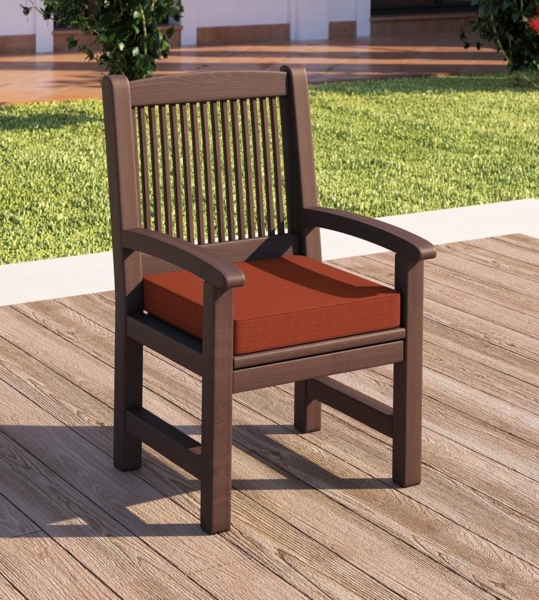 sunnypillow Bankauflage Stuhlkissen mit abnehmbarem Bezug Bankkissen Bankpolster Polsterauflage Auflage für Gartenbank viele Farben und Größen zur Auswahl (45 x 45 x 5 cm, Orange) Bild 2