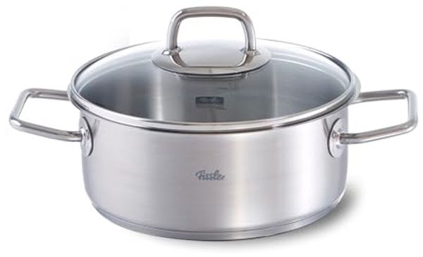 Fissler viseo Bratentopf Induktion mit Glasdeckel Edelstahl 20 cm Ø 2,4 L