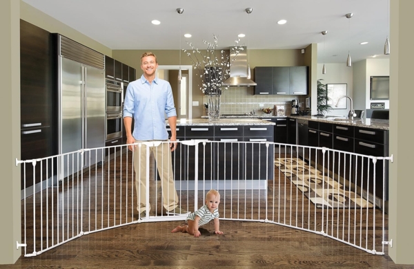 Dreambaby Laufgitter/Kaminschutzgitter/Türschutzgitter 'Mayfair Converta 3-in-1' weiß Bild 7