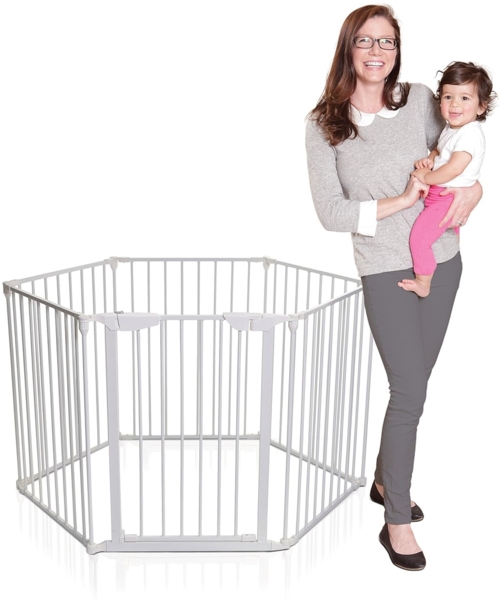 Dreambaby Laufgitter/Kaminschutzgitter/Türschutzgitter 'Mayfair Converta 3-in-1' weiß Bild 6