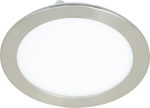 Eglo 900113 LED Einbauleuchte FUEVA-Z nickel-matt H:2. 6cm Ø16. 5cm rund IP20/44 dimmbar 2700-6500K mit Connect-Z Funktion