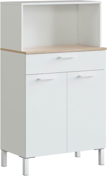 habeig Küchenbuffet Küchenschrank, Singleküche, Mehrzweckschrank, weiß, gross Tiefe ca. 40 cm