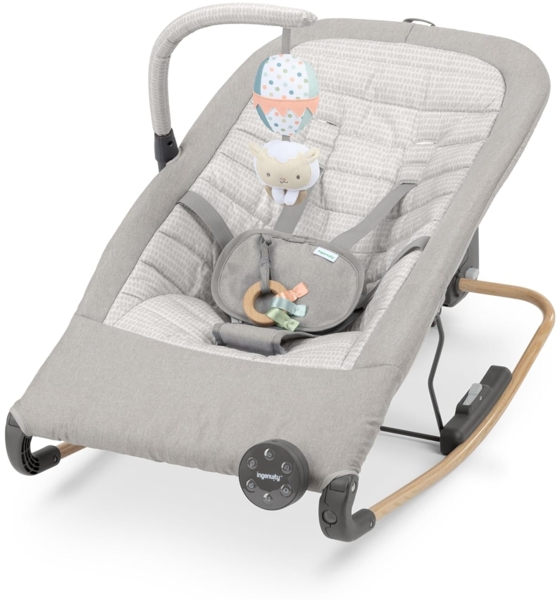 Ingenuity Keep InMotion Automatischer Baby-Schaukelsitz, mit Fernbedienung, hochwertige Materialien, 0-6M - Soulful Skies