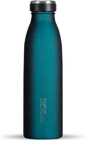 720°DGREE Trinkflasche Doppelwandig Edelstahl 500ml Isolierflasche “milkyBottle“ smaragd green
