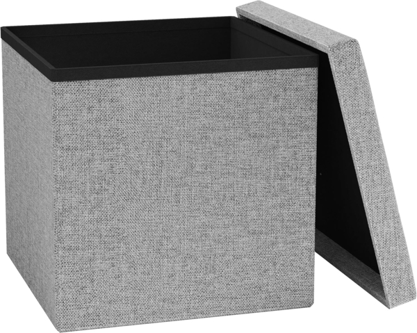 VCM Sitzbank Boxas 921038 Grau H. 38 x B. 38 x T. 38 cm