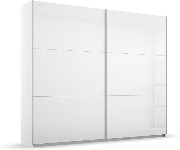 Rauch Möbel Schrank, Holzwerkstoff, Hochglanz Weiß, Breite 218 cm