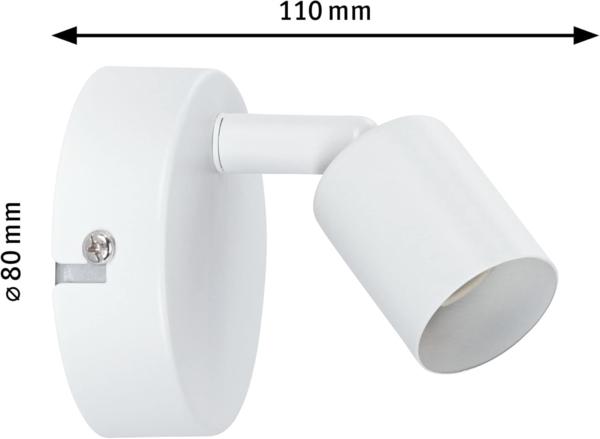 Paulmann 66763 Strahler Carolina 1-flammig max. 1x10W GU10 Weiß matt ohne Leuchtmittel Bild 3