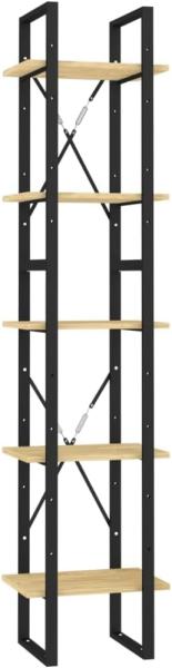 vidaXL Bücherregal 5 Fächer 40x30x175 cm Massivholz Kiefer 3081973