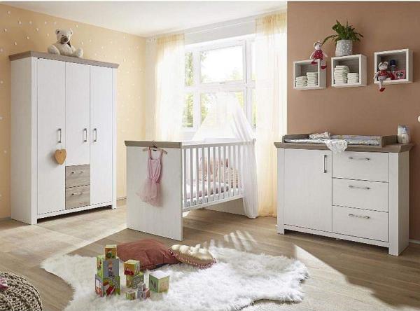 Storado 'Zwillinge' 9-tlg. Babyzimmer-Set New York andersonpine/nelsoneiche
