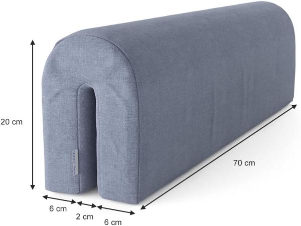 Bettumrandung Grau 70 x 20 cm Vitalispa Bild 3