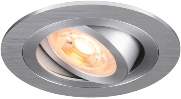 SLV NEW TRIA® 75, Deckeneinbauleuchte, rund, max. 10W GU10, aluminium - Einbauleuchten