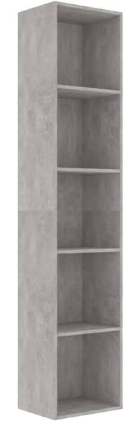 vidaXL Bücherregal Betongrau 40x30x189 cm Holzwerkstoff 800958